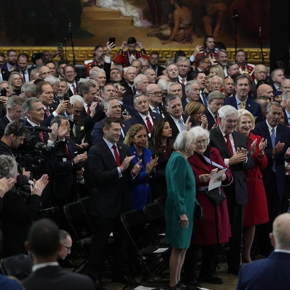 Inside the intimate inauguration: Close-up encounters between political rivals, some awkward